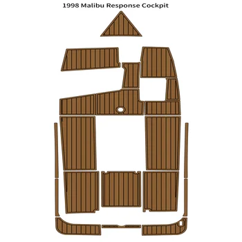 1998 Malibu Response подложка за пилотската кабина, лодка, пяна EVA, палубни подложка от изкуствен тиково дърво, подови настилки