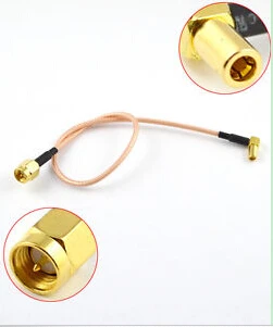 (5 бр./лот) удължителен кабел SMA мъжки към конектора SSMB с клъстер конектор кабел-косичка RG316 15 см