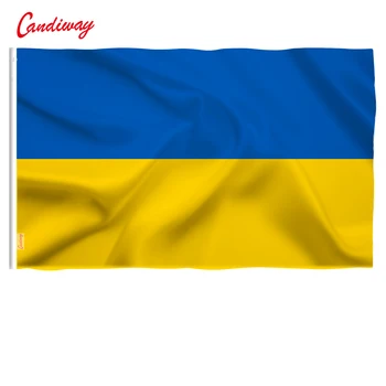 90x150 см, Националното знаме на Украйна, който да се вее флаг, без флагштока, декорация на дома, флаг, знамето NN016