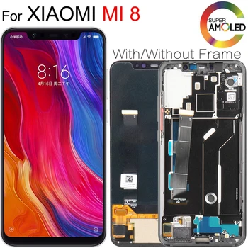 Amoled за Xiaomi Mi 8 LCD дисплей MI 8 Explorer Дисплей, Дигитайзер В Събирането на Смяна на Сензорен екран 6,21
