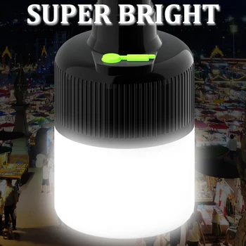 Led лампа с висока яркост, зареждащи се чрез USB, мощен фенер, супер ярки преносими мобилни лампи с преносимо, на една кука, лека нощ