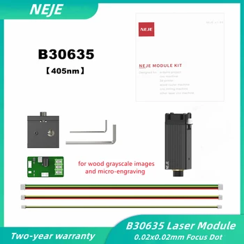 NEJE B30635 лазерен модул с мощност 10 W, 405 nm, тънка маркировка, гравиране в нюанси на сивото, направи си сам, инструменти за лазерно гравиране, машина за рязане на