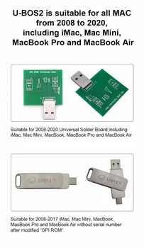 U-BOS2 Премахване на EFI Lock Фърмуера на Заключване с ПИН код за лаптоп Macbook 2008-2017 с M1 или T2 ROM BIOS Чип Инструмент за ремонт