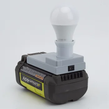 Безжичен преносим led работна лампа за помещения и на улицата, Авариен лампа за Roybi 40V с литиево-йонна на захранването от батерията (батерии в комплекта не са включени)