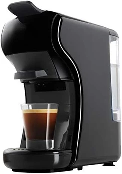 Кафе машина, която е съвместима с няколко капсули-Dolce Gusto и млян, 7 литра, черна