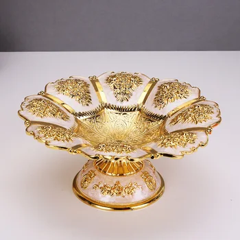 Креативни декоративни чинии за суггеров малък размер, златен/сребърен поднос за подаване на сухи плодове, сладки чинии за украса на масата