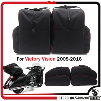 На мотоциклет за Victory Vision 2008-2016 Черна чанта за съхранение багажных чанти странична кутия чанта вътрешна чанта буш Седельная чанта Втулки чанта