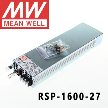 Оригинален Mean Well RSP-1600-27 Meanwell 27VDC/0-59A/1593 W с един изход с функция на ПФК Източник на захранване