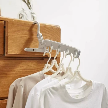 Пластмасови рафтове за съхранение на дрехи с висока носеща способност, държач за съхранение на дрехи за дома