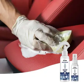 Средство за почистване на интериора на колата, полироль за кожата на автомобила, течен восък, леки многоцелеви пречистване на мръсотия, средство за ремонт на пластмаси, аксесоари за автоспрея