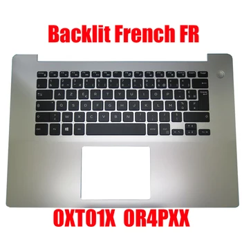 Френски FR Поставка за ръка Лаптоп DELL Inspiron 5580 5585 094WYY 0K8HH4 0XT01X 0F0C6K 0HP3PY 0R4PXX 0XDF09 Клавиатура с подсветка на Нова