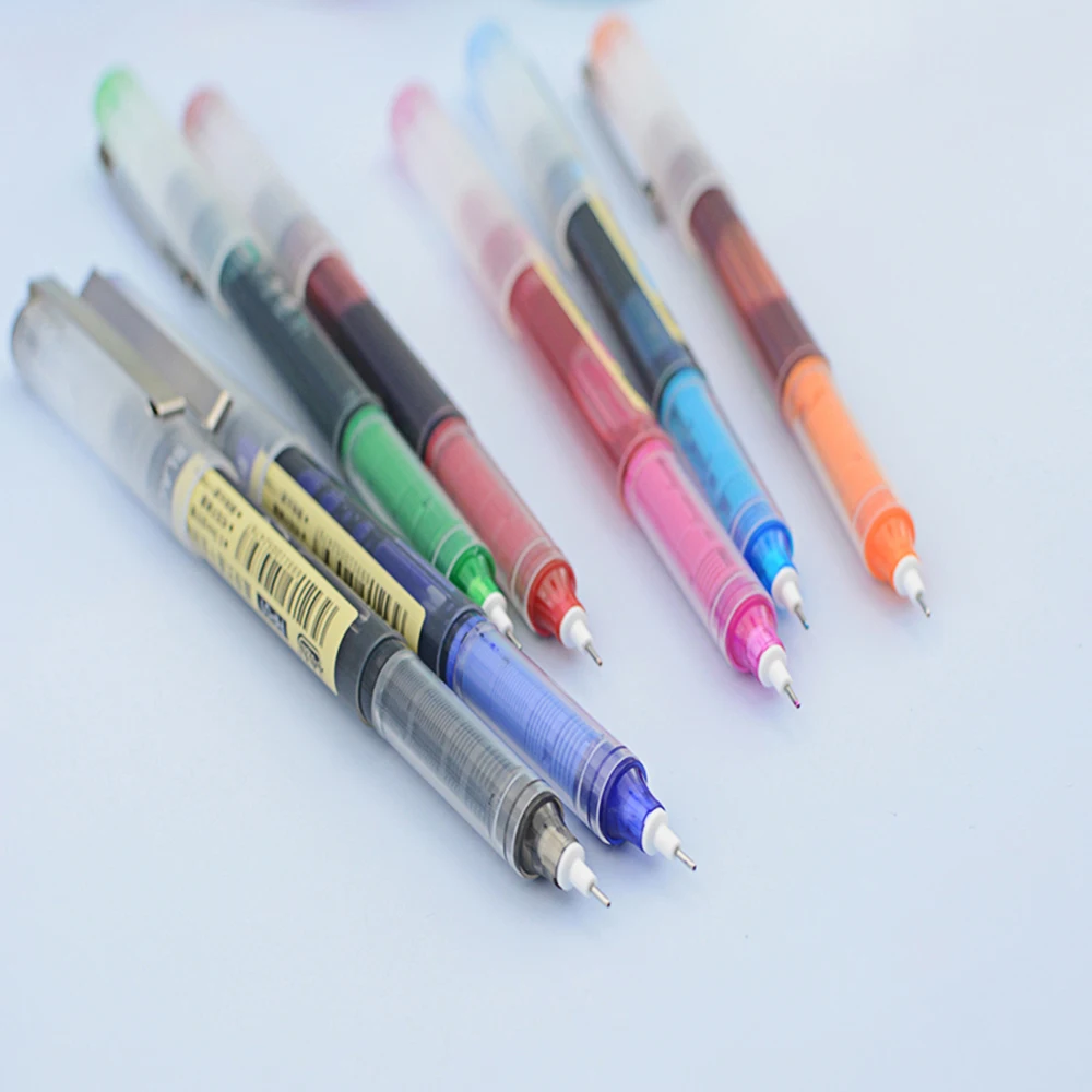 Творчески 7 цвята Гел химикалки Little White Dot RP01 Тази точка 0,5 мм за училище, офис консумативи, изпита консумативи, канцеларски материали . ' - ' . 3